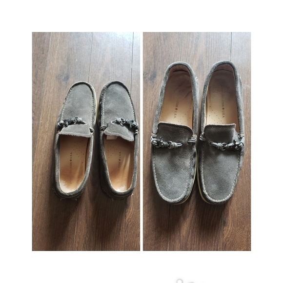 John Varvatos Star USA Suede Moccasin Shoe - Picture 1 of 9